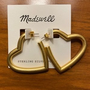 Madewell heart Earrings- brand new